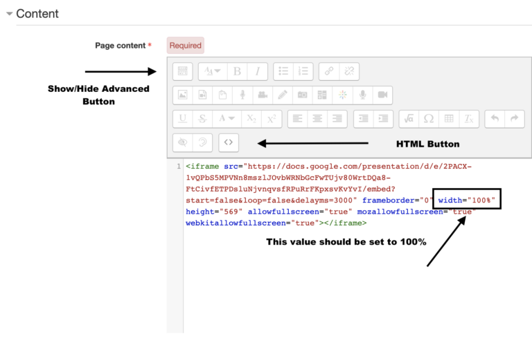 How to Embed Google Slides into Moodle – Digital Learning & Scholarship